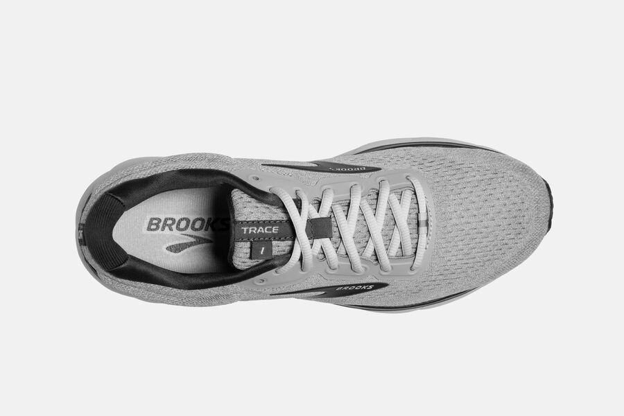 Brooks Trace Road Running Shoes Mens Grey 571498-UHT